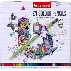 Bruynzeel Kleurpotloden blik | 24 kleuren